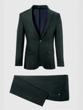 Costume 2 boutons vert foncé