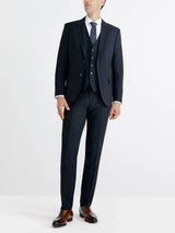 Costume 2 boutons laine bleu marine - IZAC