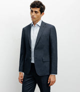 Costume avec 2 boutons bleu denim