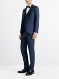 Costume col chale marine - IZAC