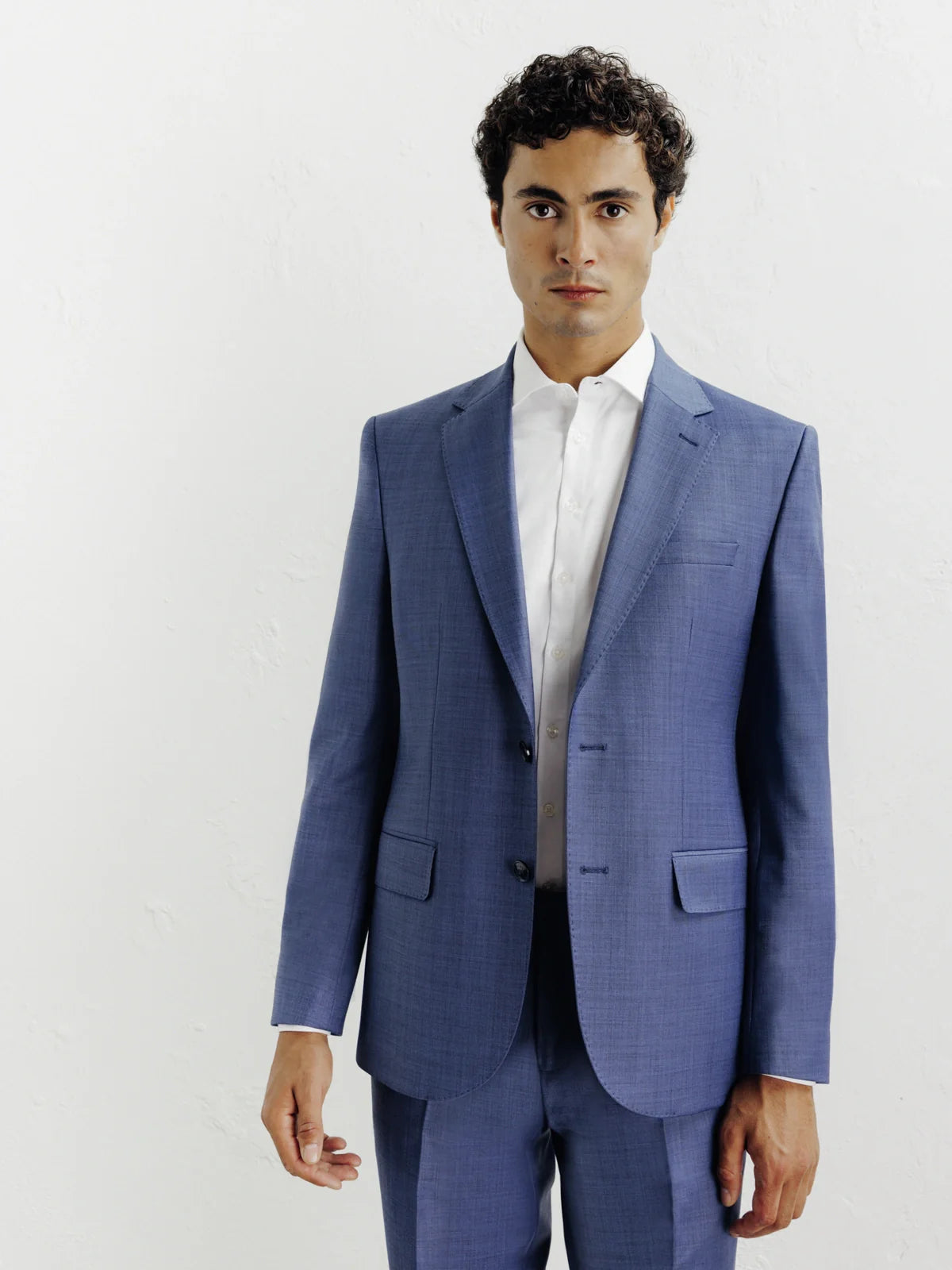 Costume en laine bleu - IZAC