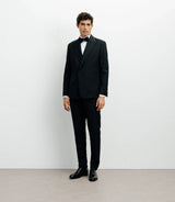 Costume croisé double col noir - IZAC