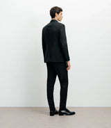 Costume croisé double col noir - IZAC