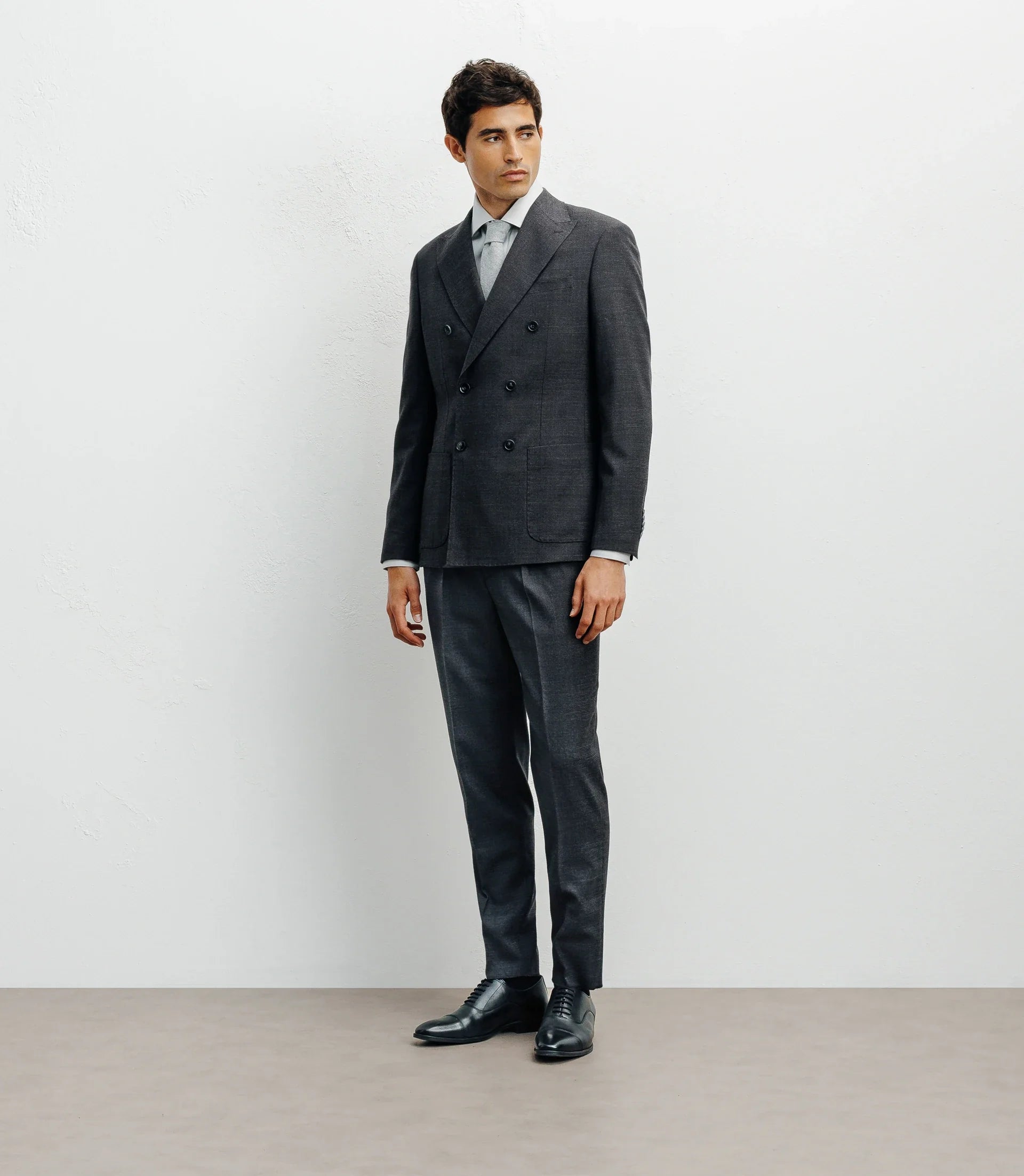 Costume croisé 6 boutons anthracite - IZAC