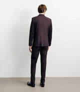 Costume 2 boutons bordeaux - IZAC