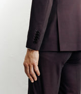 Costume 2 boutons bordeaux - IZAC