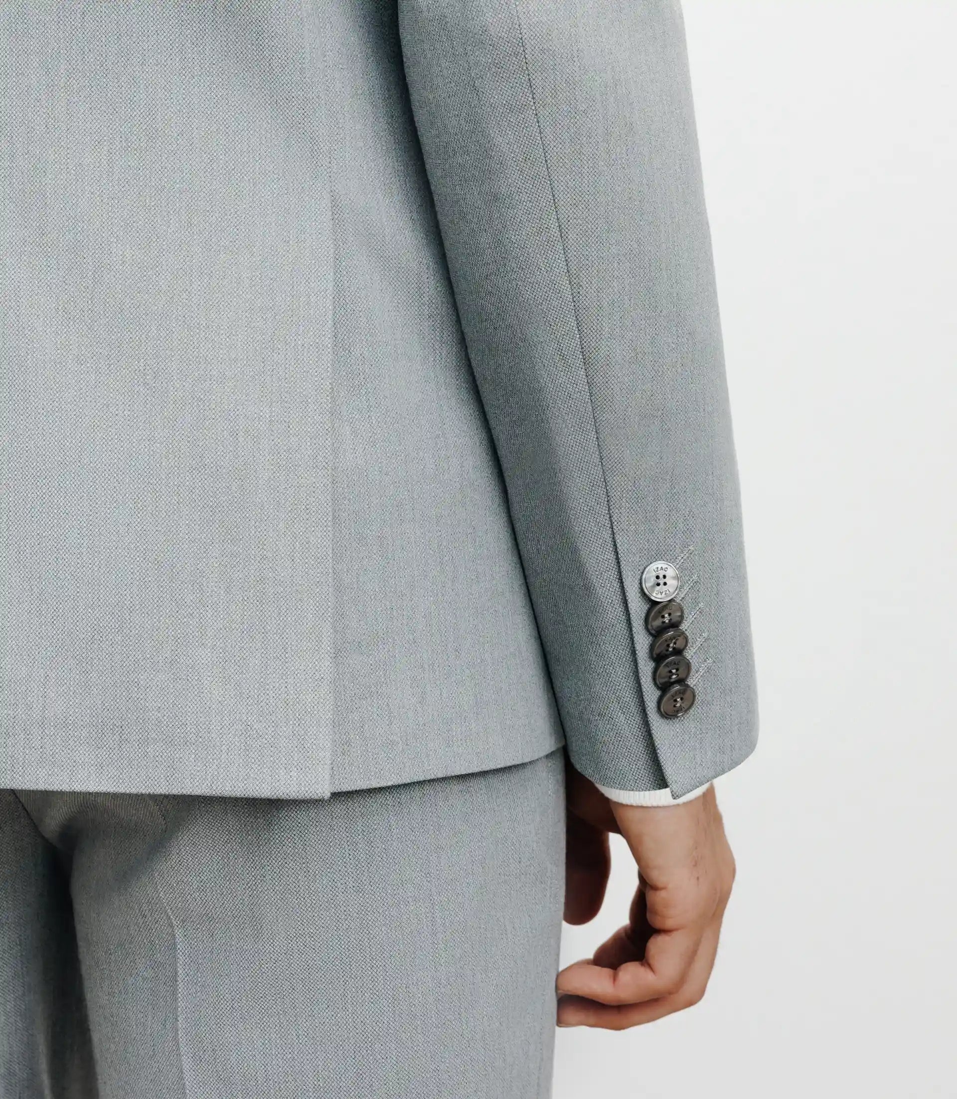 Costume 2 boutons gris - IZAC