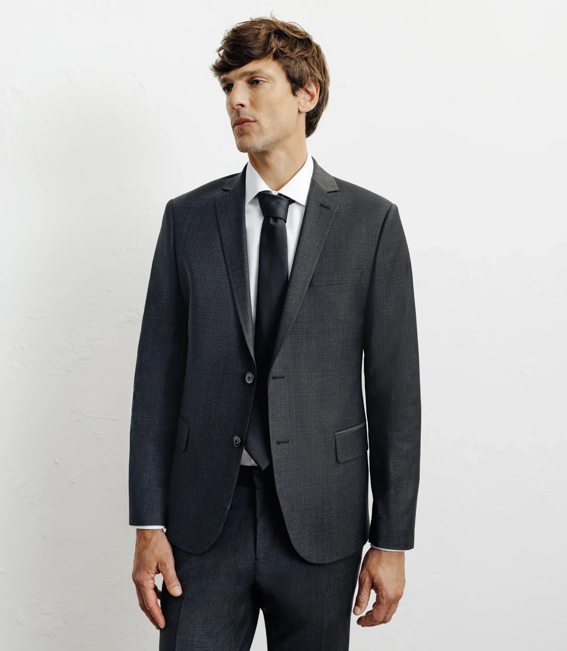 Costume 2 boutons gris foncé - IZAC