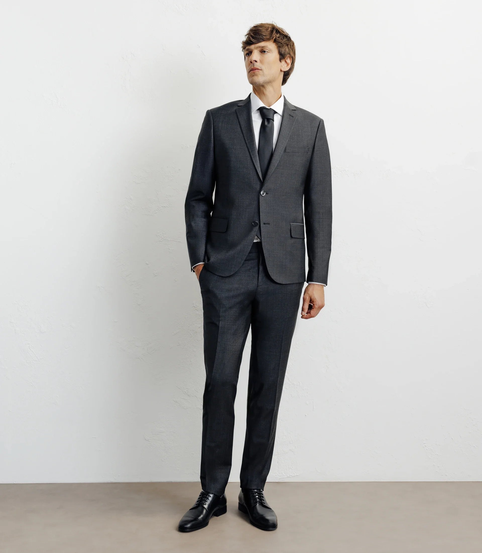 Costume 2 boutons gris foncé - IZAC