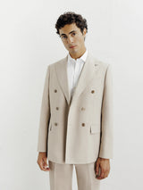 Costume croisé beige - IZAC