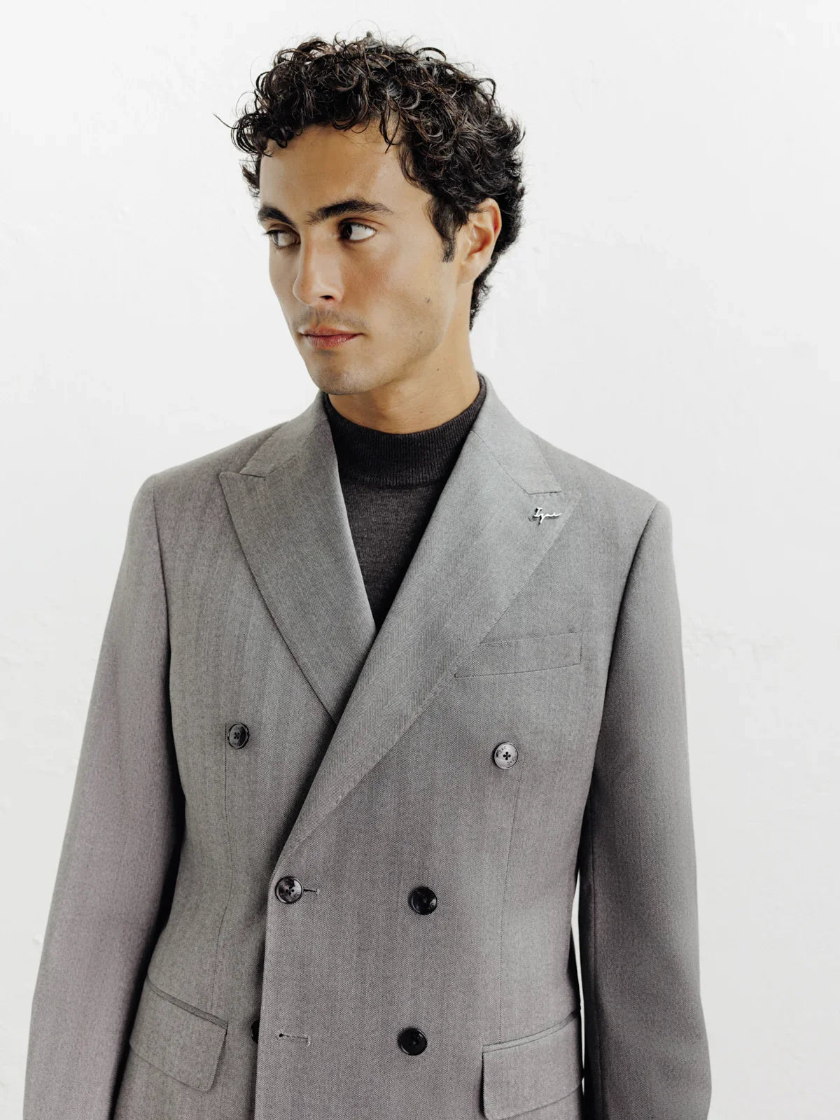 Costume croisé gris - IZAC