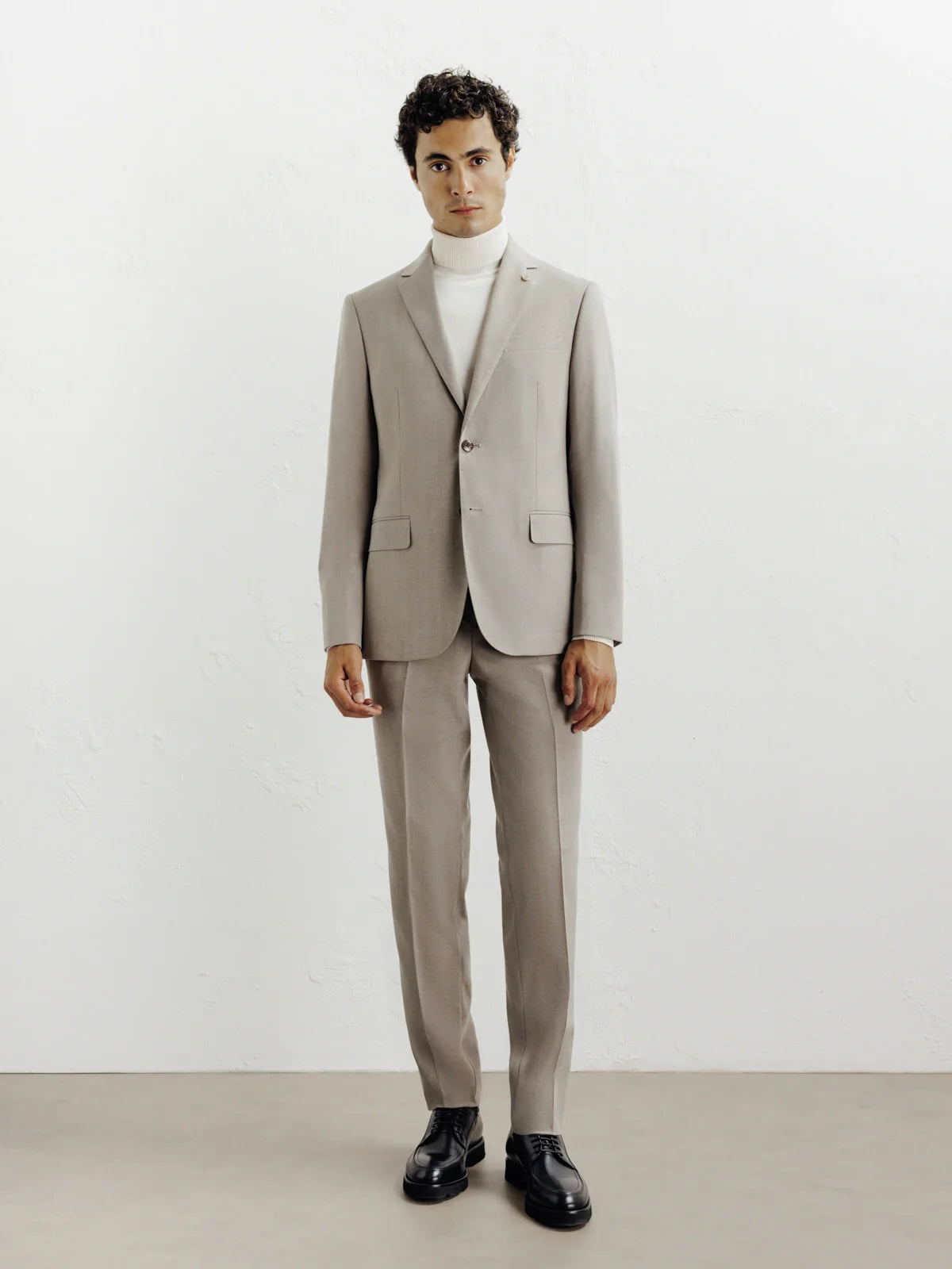 Costume 2 boutons taupe - IZAC