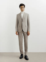 Costume 2 boutons taupe - IZAC