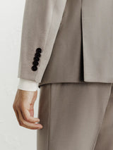 Costume 2 boutons taupe - IZAC