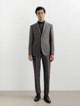 Costume 2 boutons taupe - IZAC