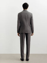 Costume 2 boutons taupe - IZAC