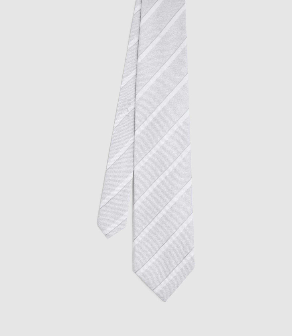 Cravate 8cm grise "Urbi" - IZAC