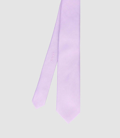 Cravate en tissu texturé parme - IZAC