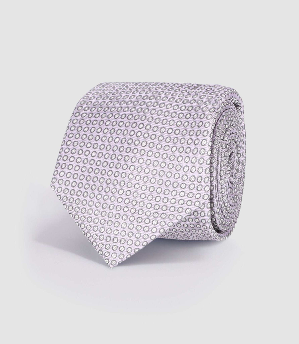 Cravate avec tissu à motifs parme - IZAC