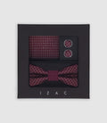 Coffret à motifs bordeaux - IZAC