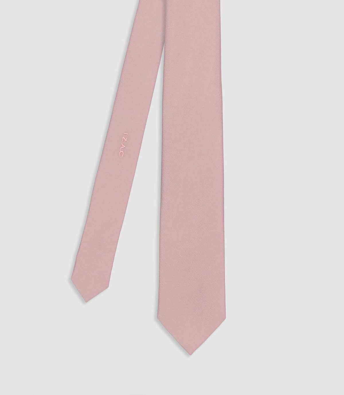 Cravate en tissu texturé rose - IZAC