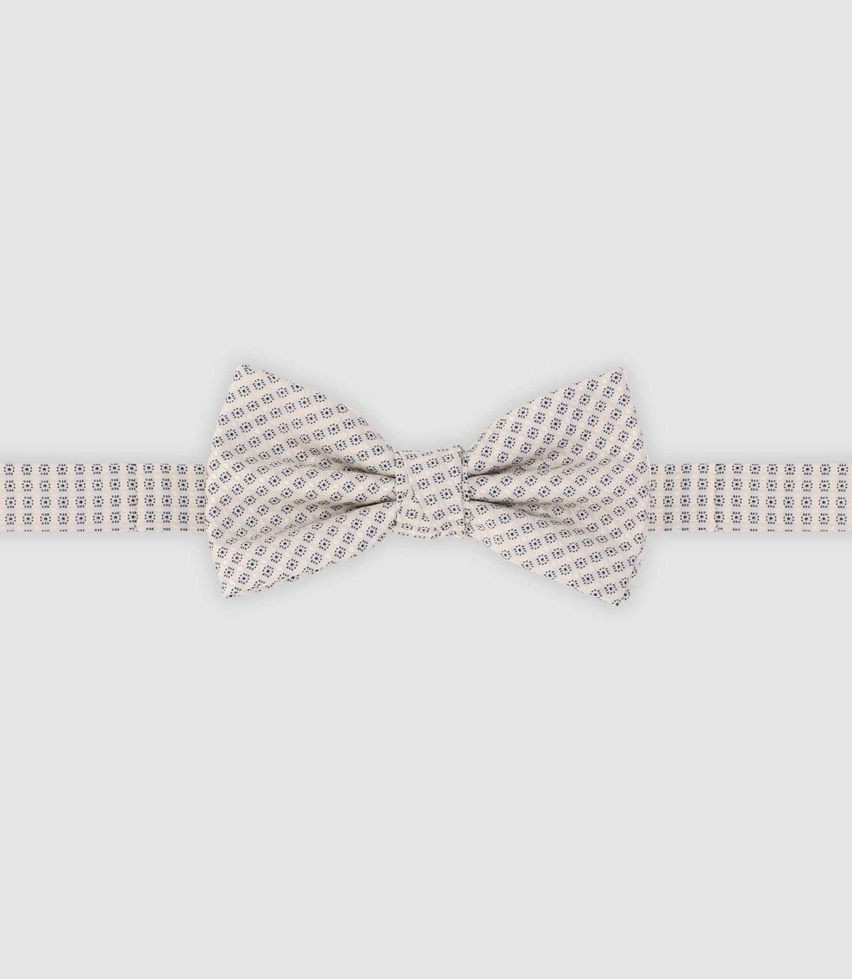Nœud papillon à motifs écru - IZAC