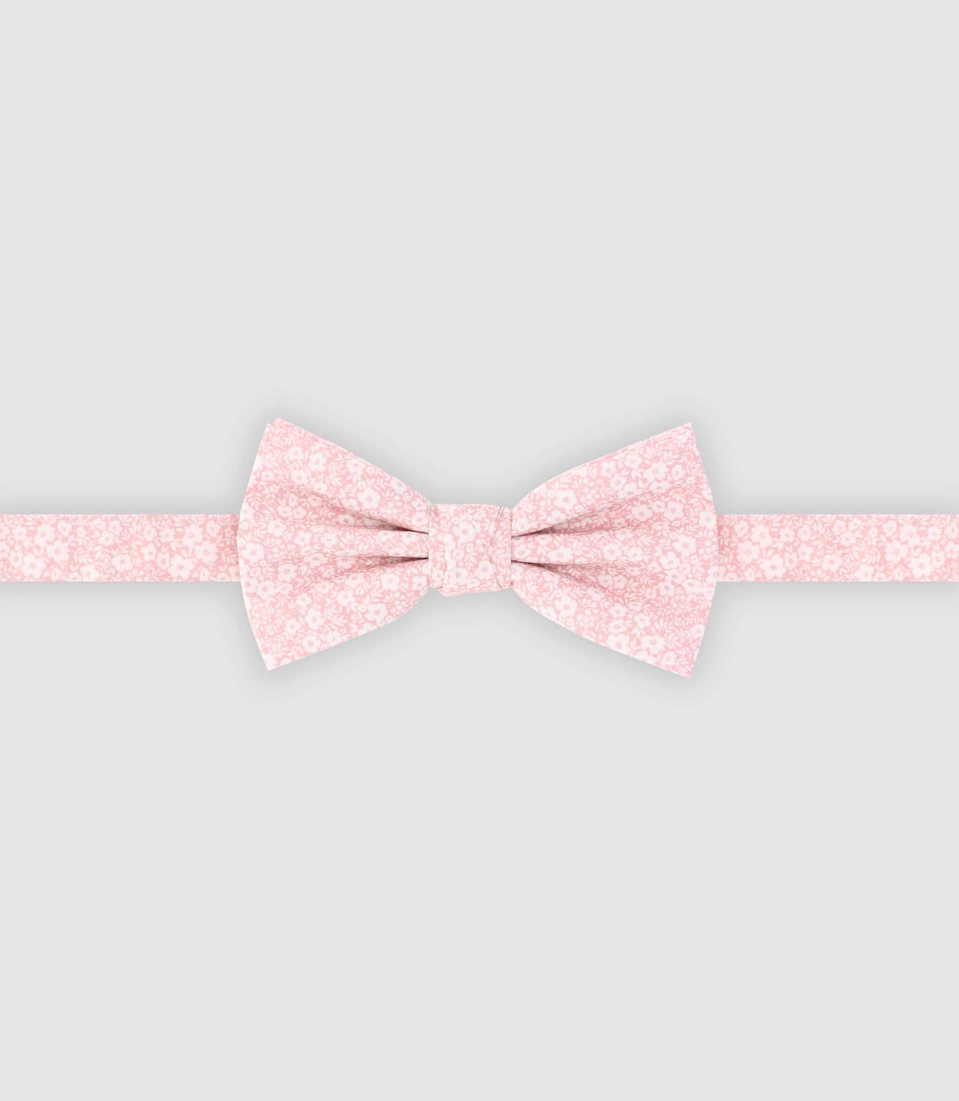 Nœud papillon en coton rose - IZAC