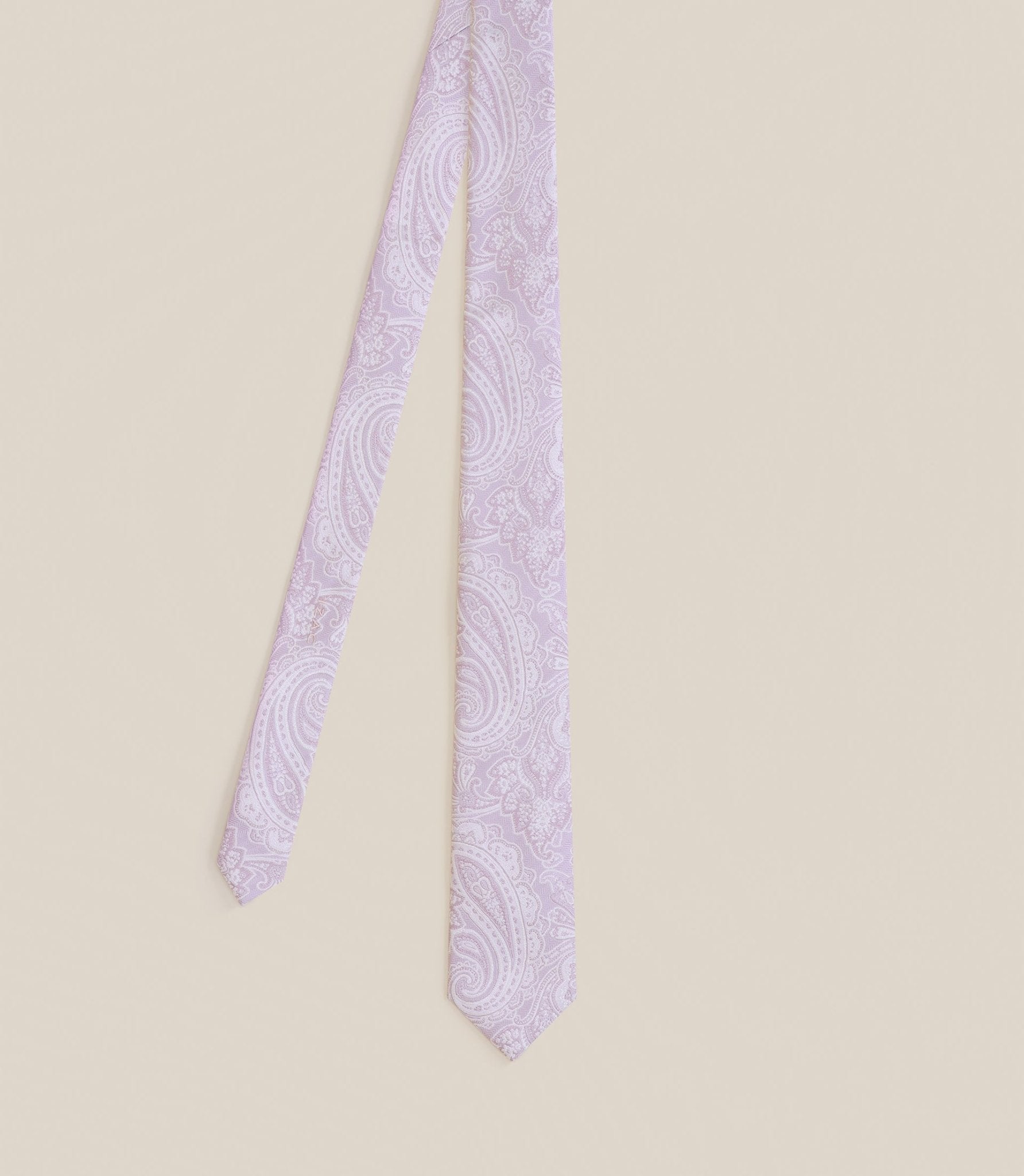 Cravate imprimée rose - IZAC