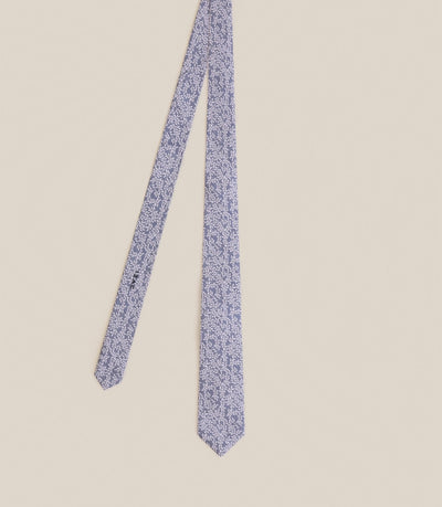 Cravate fantaisie bleue - IZAC