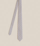 Cravate rayée beige - IZAC