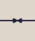 Noeud papillon tissu texturé marine - IZAC