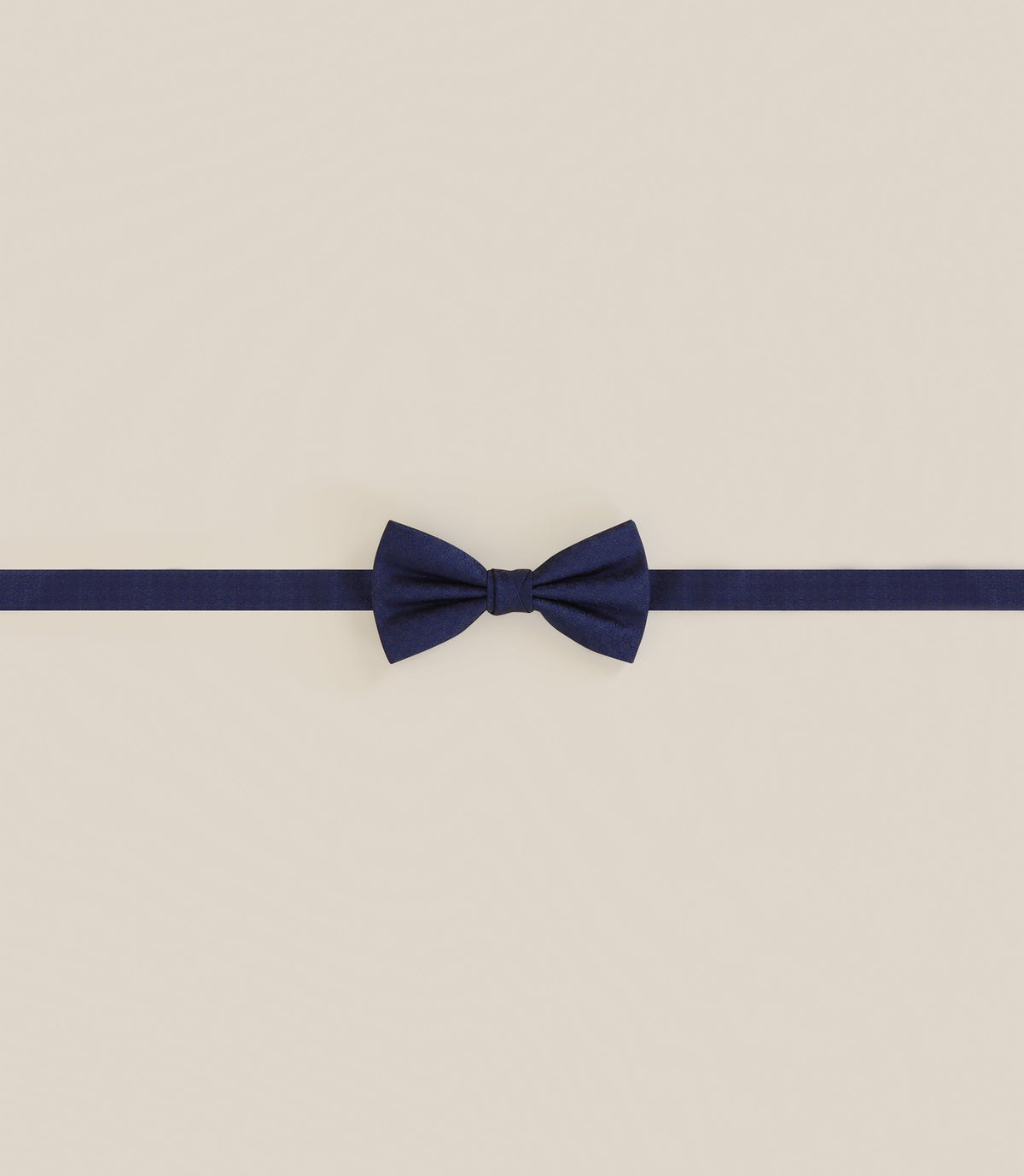 Noeud papillon tissu texturé marine - IZAC