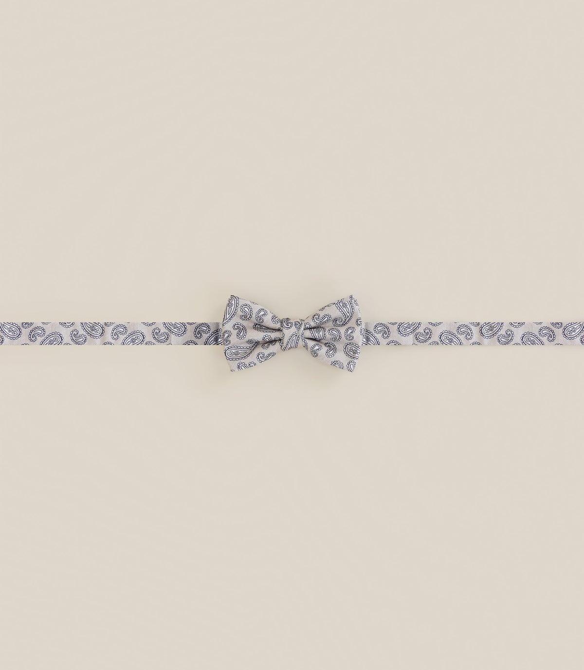 Noeud papillon motifs paisley beige - IZAC