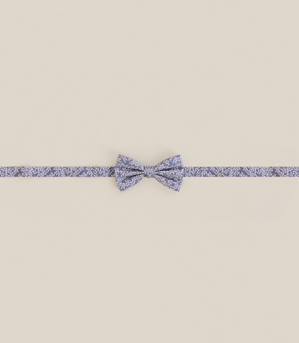 Noeud papillon en tissu fantaisie bleu - IZAC