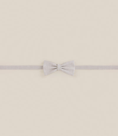 Noeud papillon tissu uni beige - IZAC