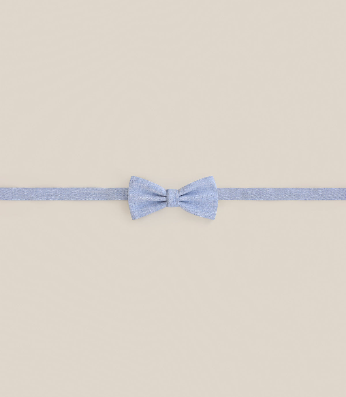 Noeud papillon tissu uni bleu ciel - IZAC