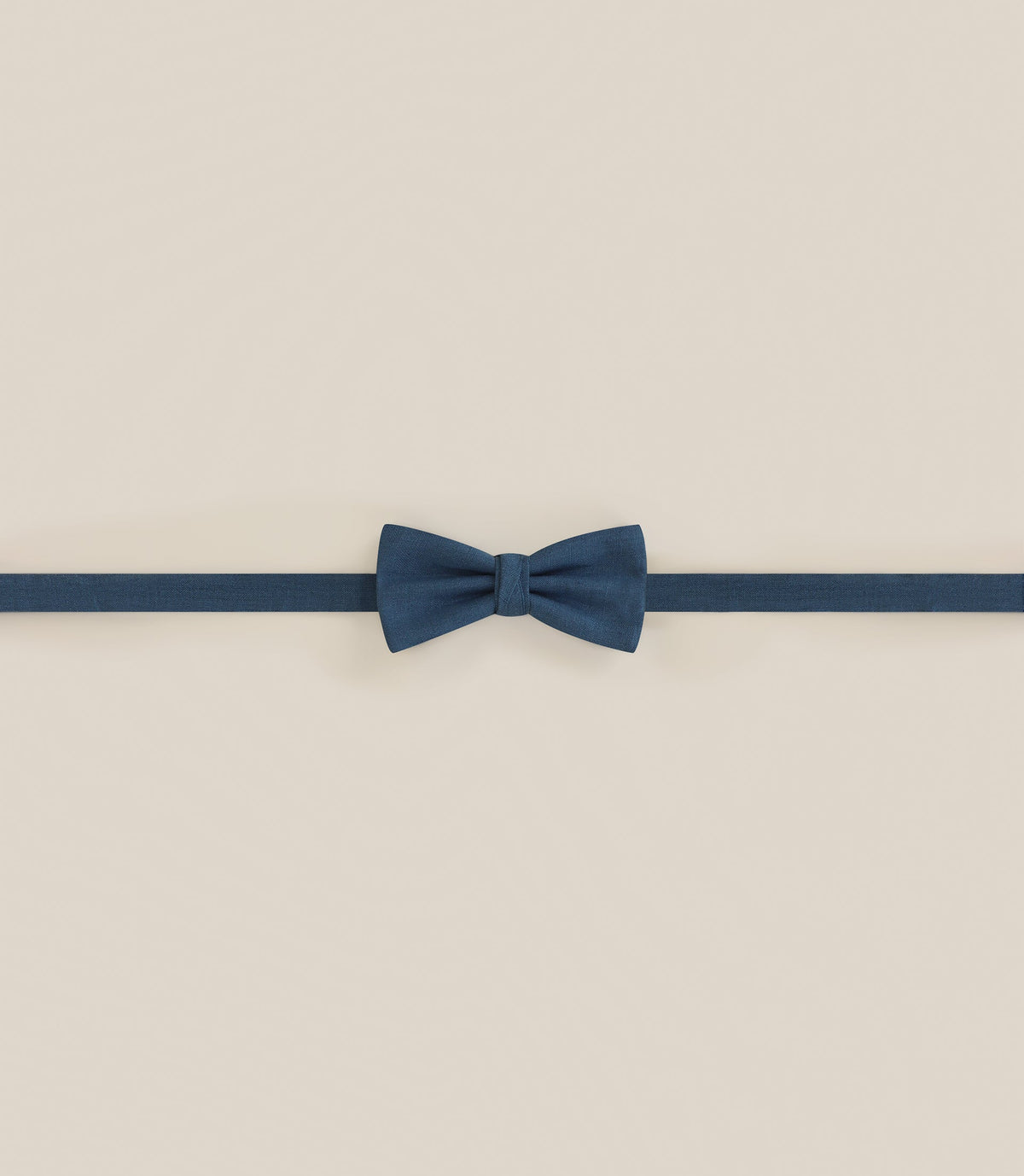 Noeud papillon tissu uni bleu vert - IZAC