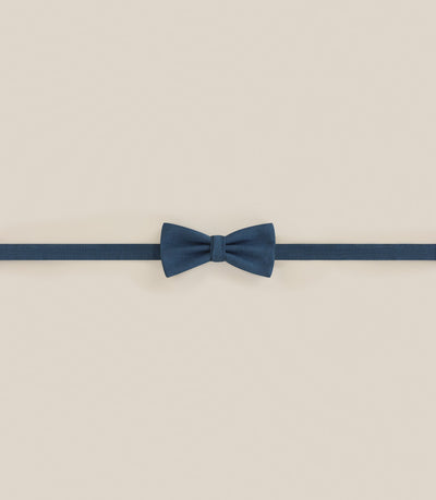 Noeud papillon tissu uni bleu vert - IZAC