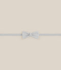 Noeud papillon tissu uni gris - IZAC