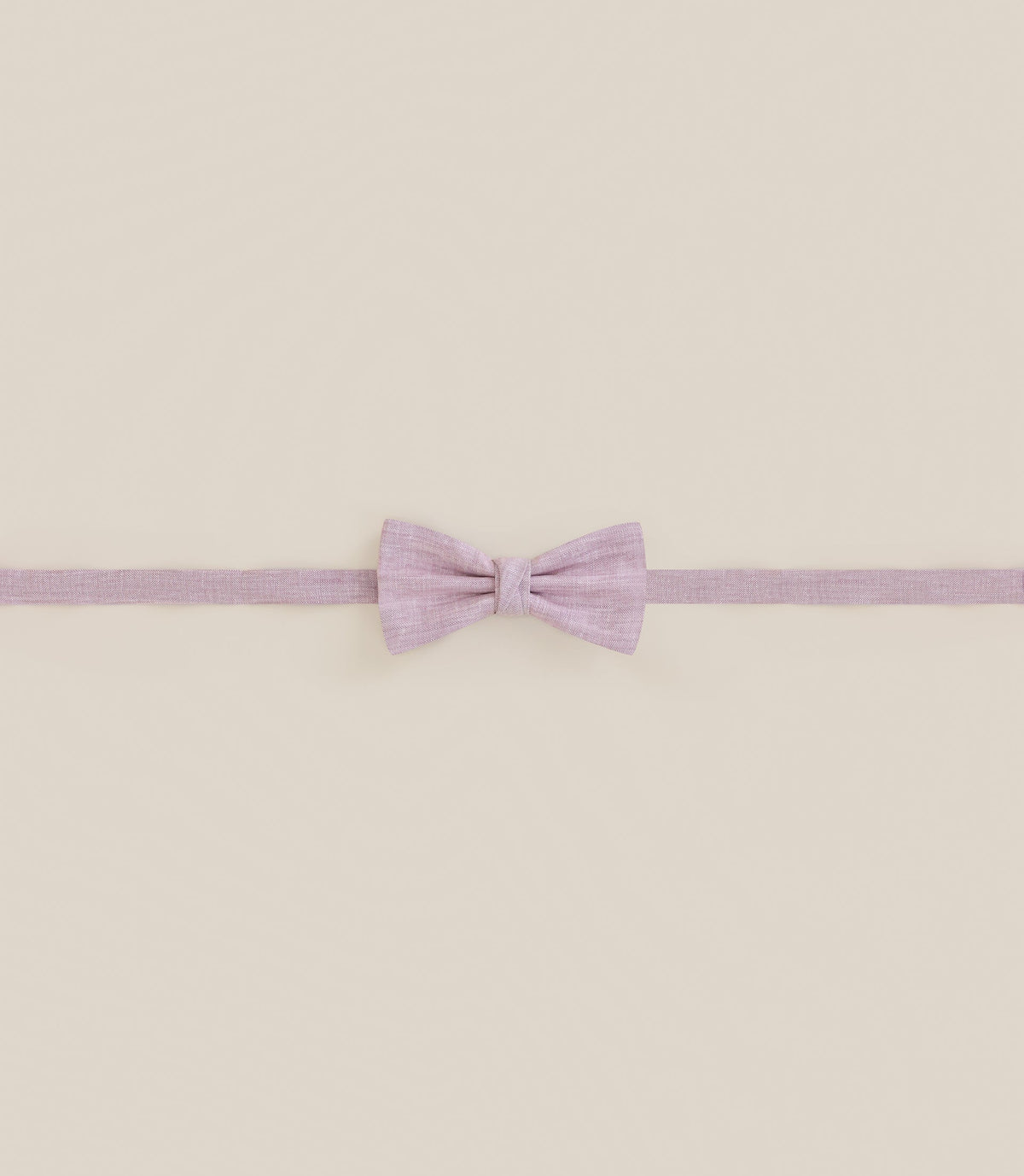 Noeud papillon tissu uni rose - IZAC