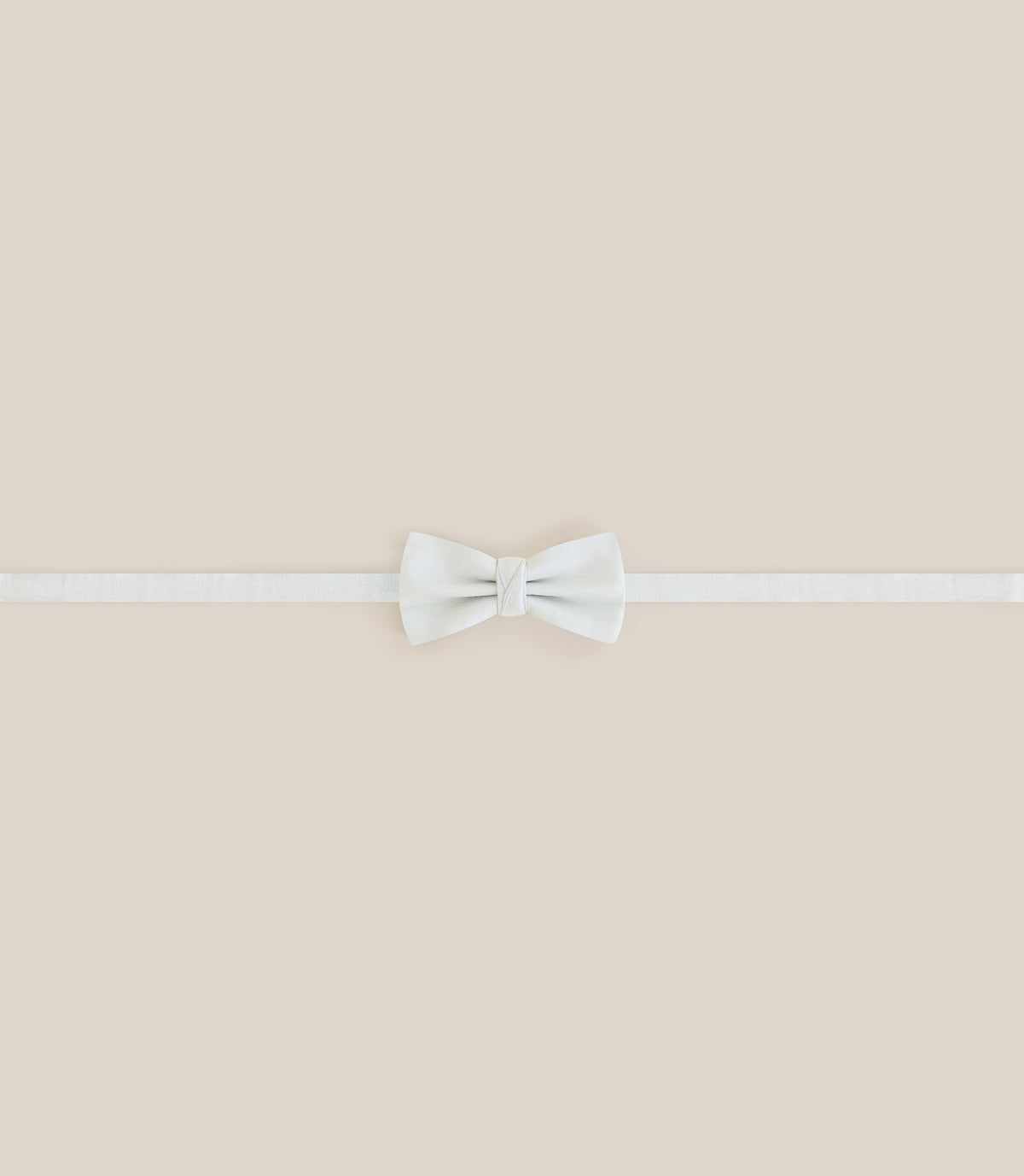 Noeud papillon tissu uni vert eau - IZAC