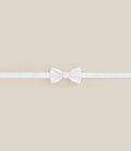 Noeud papillon 100% soie blanc - IZAC