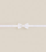 Noeud papillon 100% soie blanc - IZAC