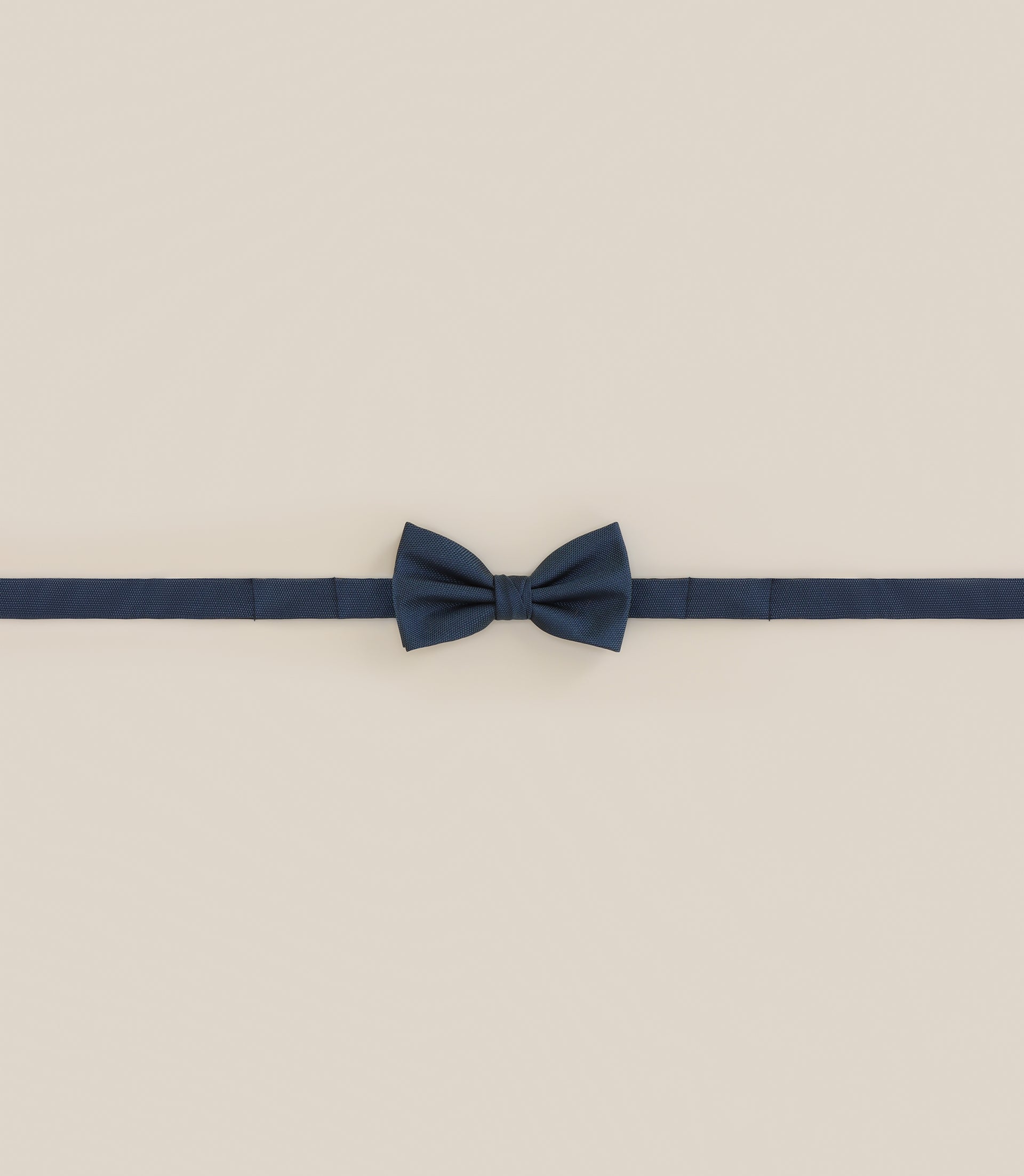 Noeud papillon 100% soie bleu canard - IZAC