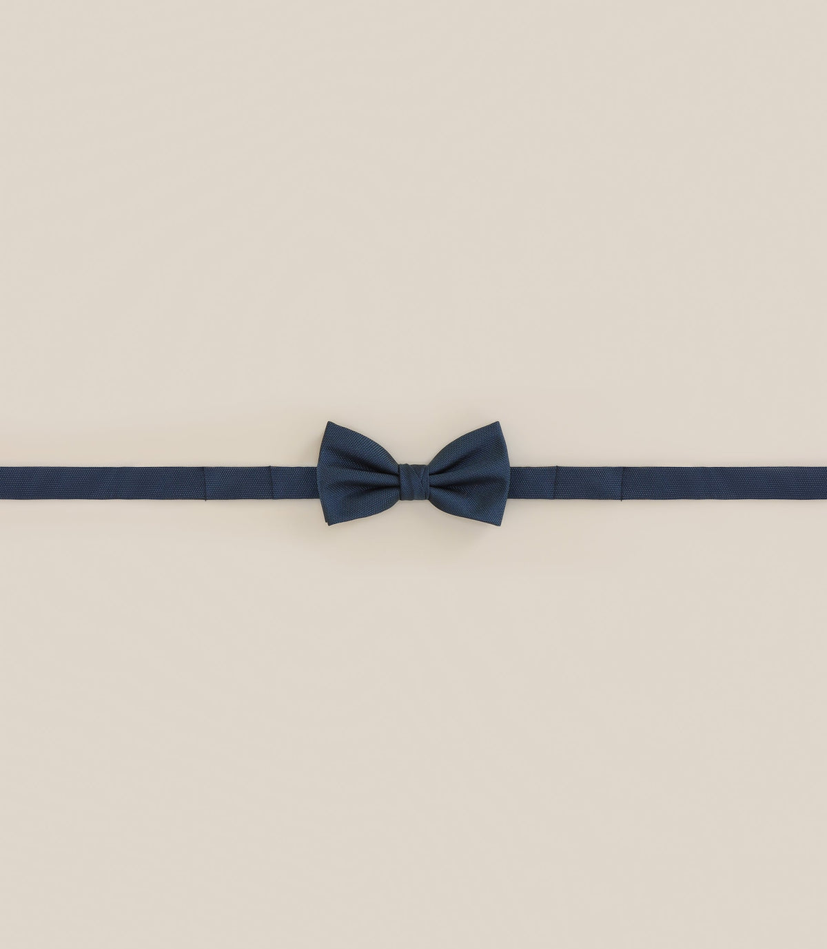 Noeud papillon 100% soie bleu canard - IZAC
