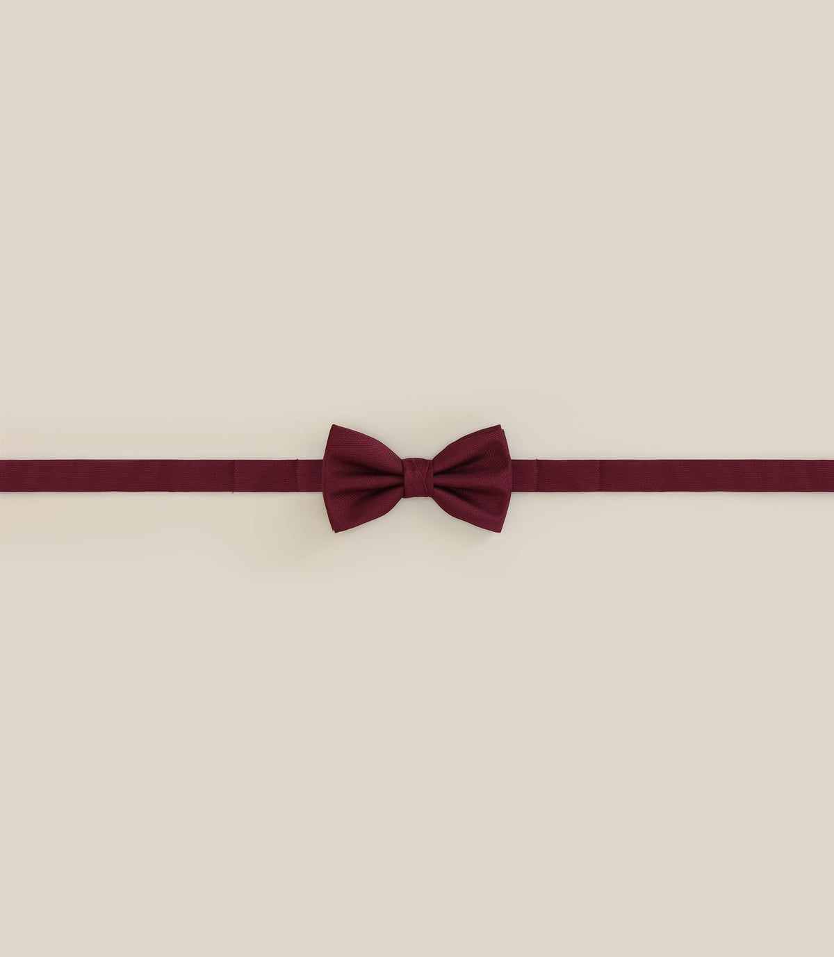 Noeud papillon 100% soie bordeaux - IZAC