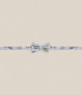 Noeud papillon tissu floral écru - IZAC