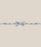 Noeud papillon tissu floral écru - IZAC