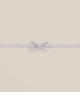 Noeud papillon fantaisie à fleurs beige - IZAC