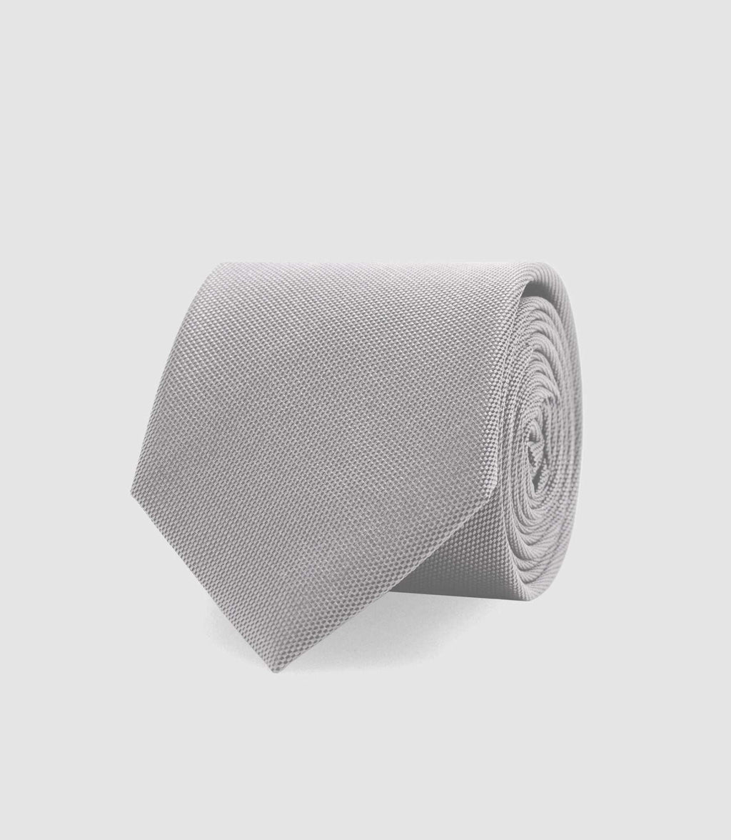 Cravate basique 7cm gris - clair MARTINE - IZAC